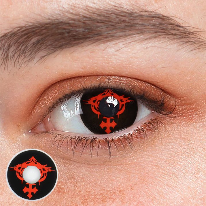 Cosplay Totem Red Coloured Contact Lenses - BEAUEYE (UK) Main image