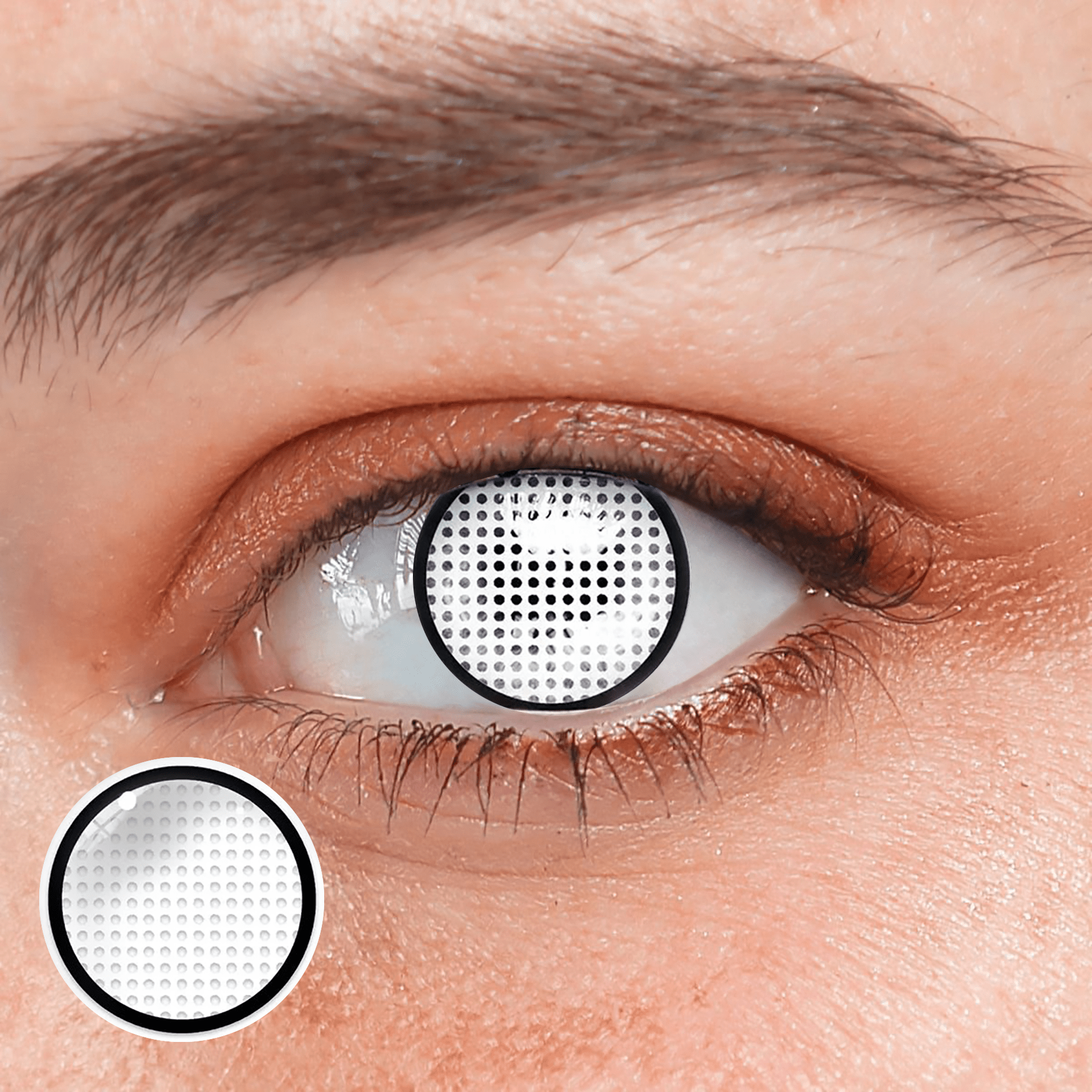 Cosplay White manson mesh Coloured Contact Lenses - BEAUEYE (UK) Main image