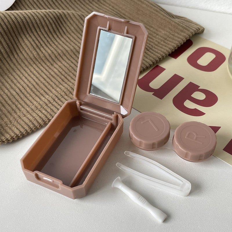 Cream Shengqiao Colored Contact Lens Case - BEAUEYE (UK)