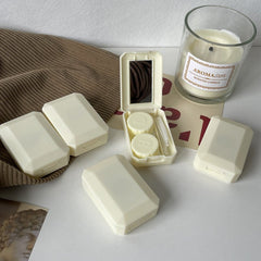 Cream Shengqiao Colored Contact Lens Case - BEAUEYE (UK)