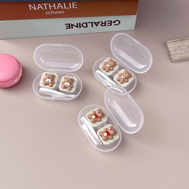 Cute Bear Colored Contact Lens Case - BEAUEYE (UK)