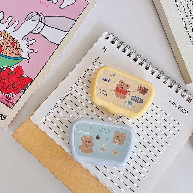 Cute Bear Colored Contact Lens Case - BEAUEYE (UK)