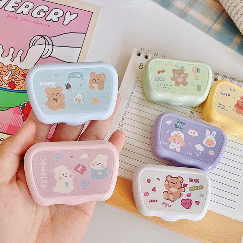 Cute Bear Colored Contact Lens Case - BEAUEYE (UK)