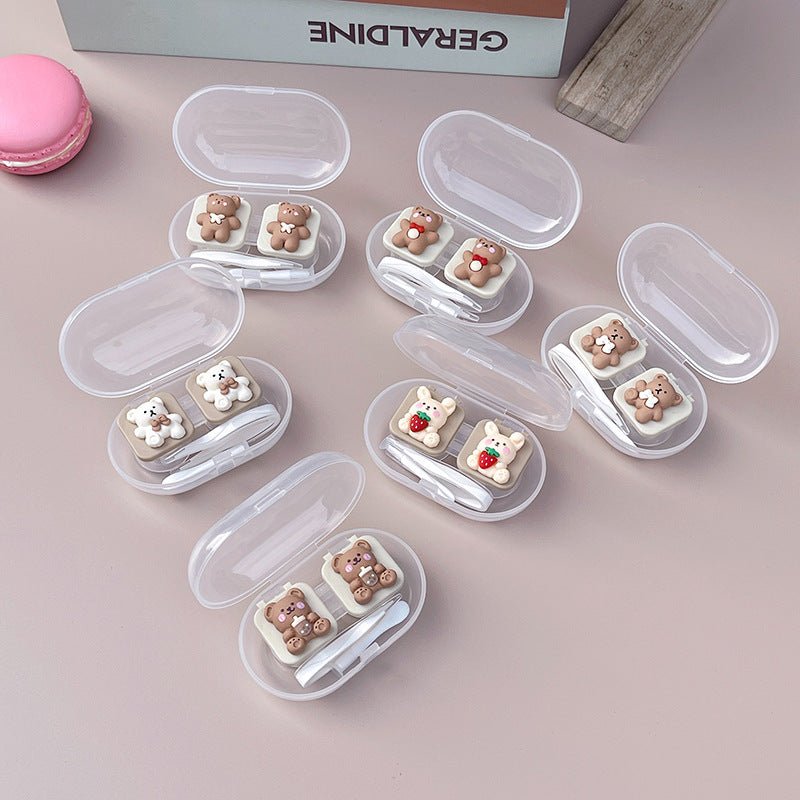 Cute Bear Colored Contact Lens Case - BEAUEYE (UK) Main image