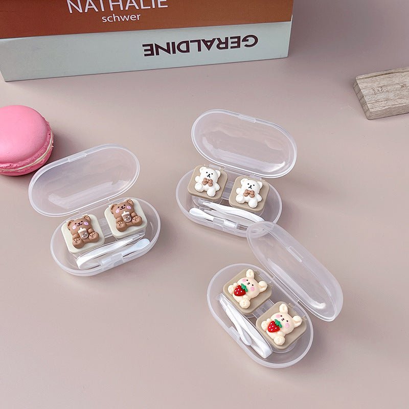 Cute Bear Colored Contact Lens Case - BEAUEYE (UK)