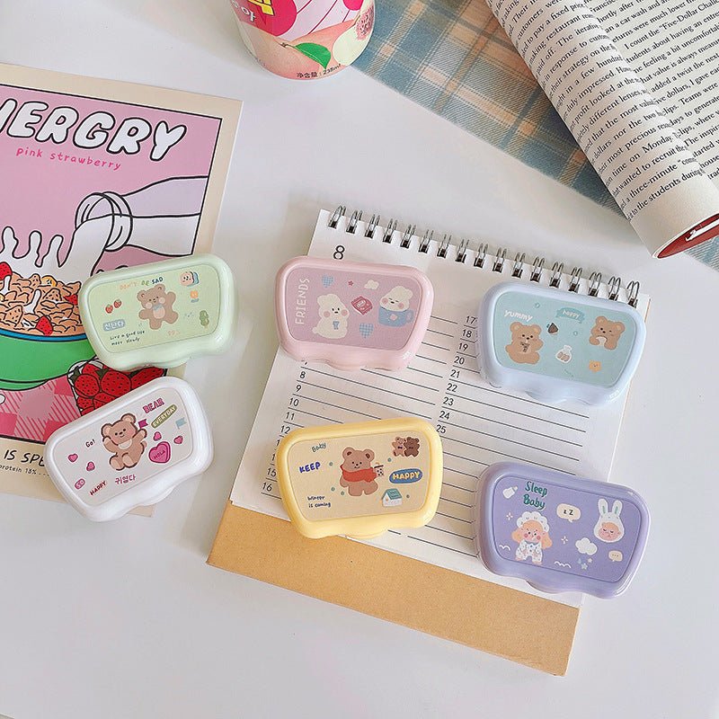 Cute Bear Colored Contact Lens Case Secondary image