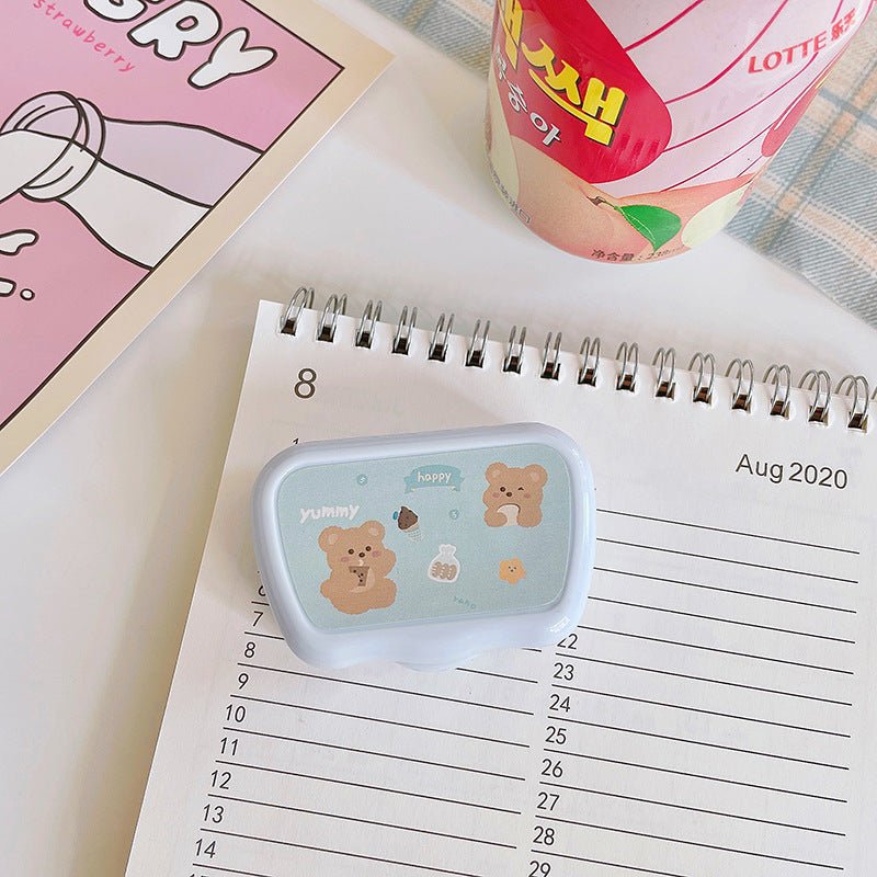 Cute Bear Colored Contact Lens Case - BEAUEYE (UK)
