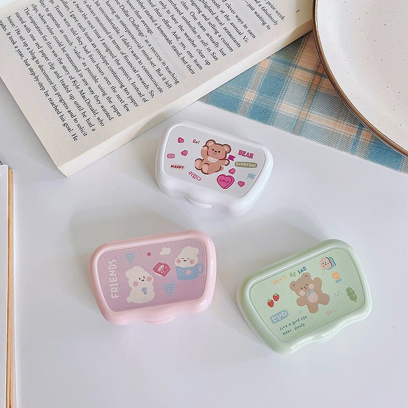 Cute Bear Colored Contact Lens Case - BEAUEYE (UK)