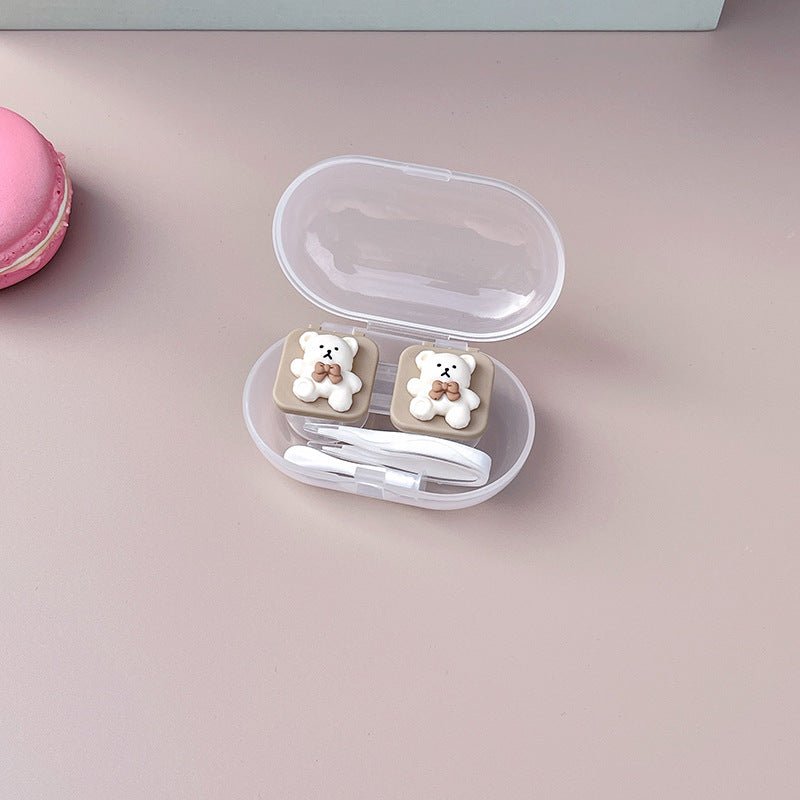 Cute Bear Colored Contact Lens Case - BEAUEYE (UK)