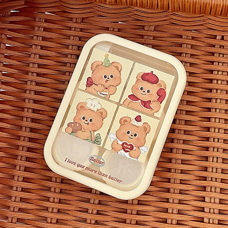 Cute Butter Bear Colored Contact Lens Case - BEAUEYE (UK)