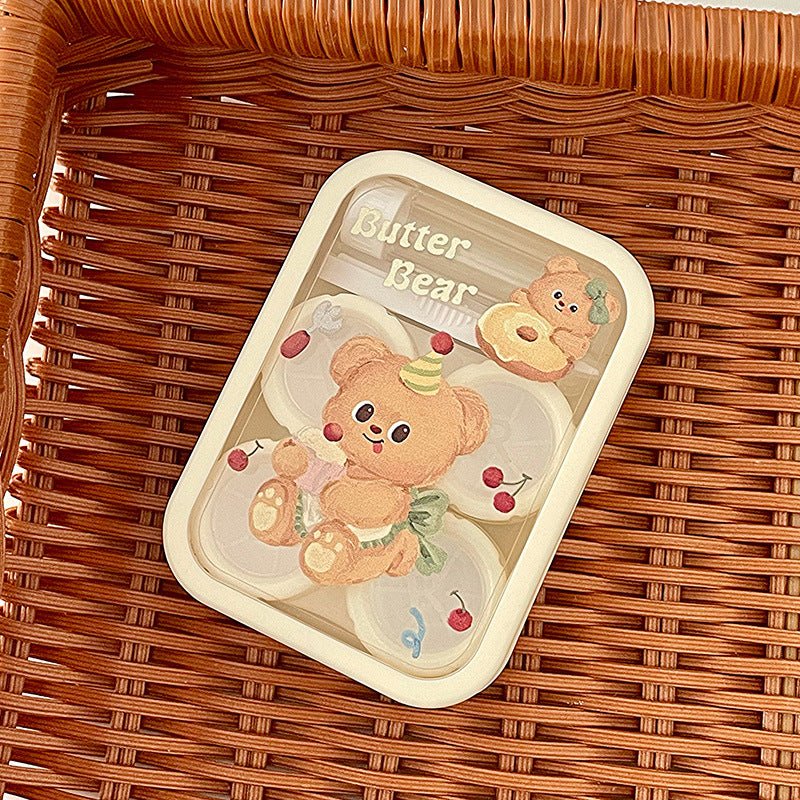 Cute Butter Bear Colored Contact Lens Case - BEAUEYE (UK)