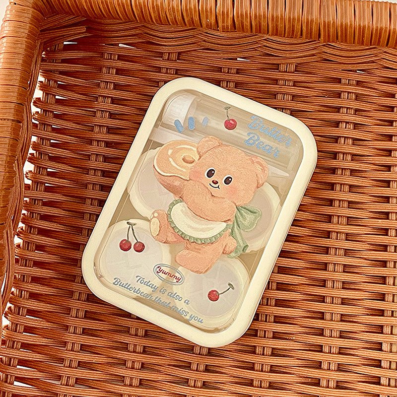 Cute Butter Bear Colored Contact Lens Case - BEAUEYE (UK)