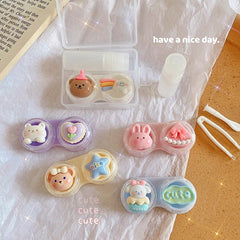 Cute Cartoon Animal Colored Contact Lens Case - BEAUEYE (UK)