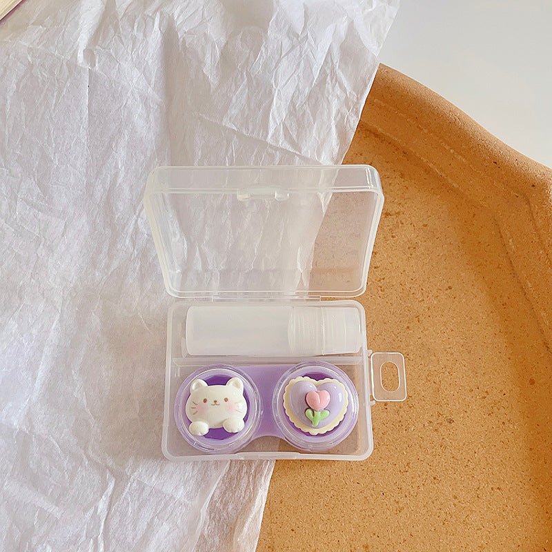 Cute Cartoon Animal Colored Contact Lens Case - BEAUEYE (UK)