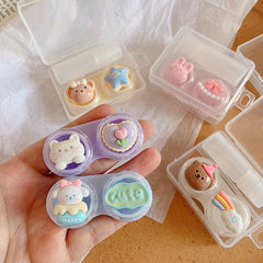Cute Cartoon Animal Colored Contact Lens Case - BEAUEYE (UK)