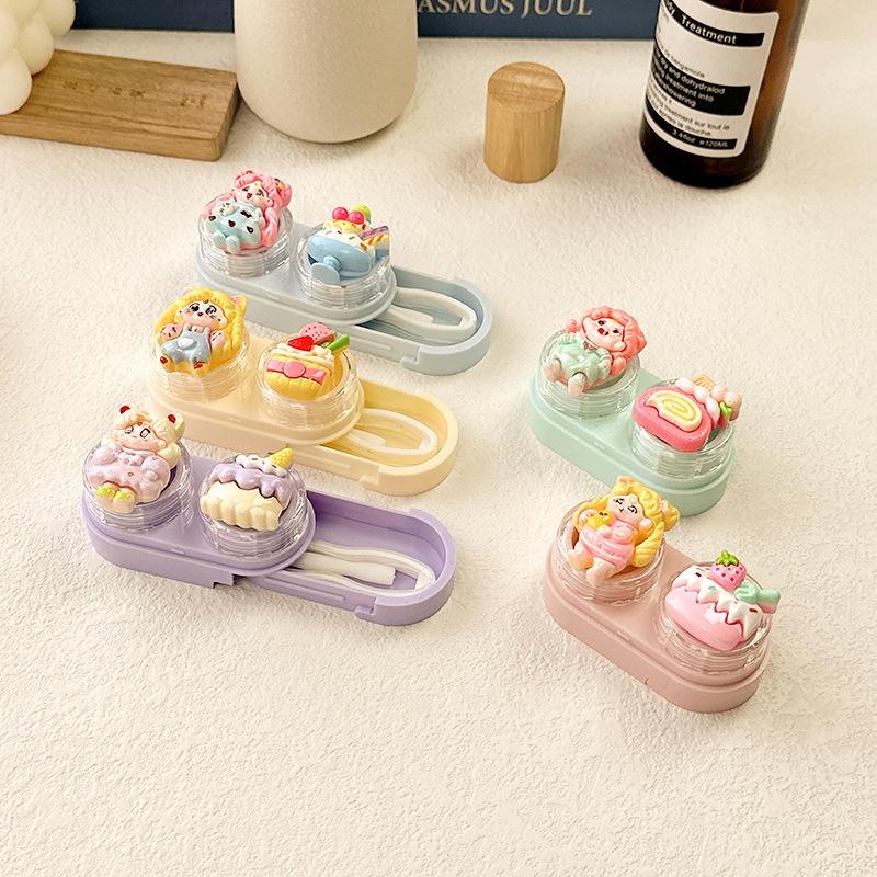 Cute Cartoon Colored Contact Lens Case Secondary image