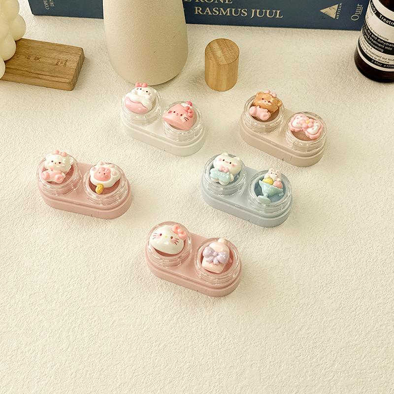 Cute Cartoon Colored Contact Lens Case Secondary image
