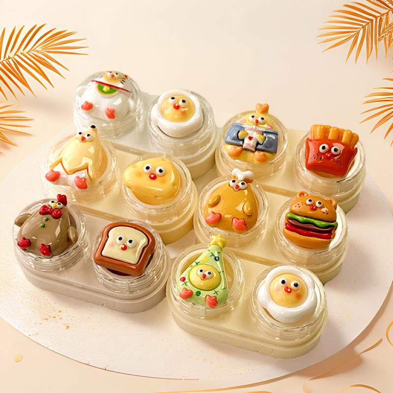 Cute Cartoon Colored Contact Lens Case - BEAUEYE (UK) Main image