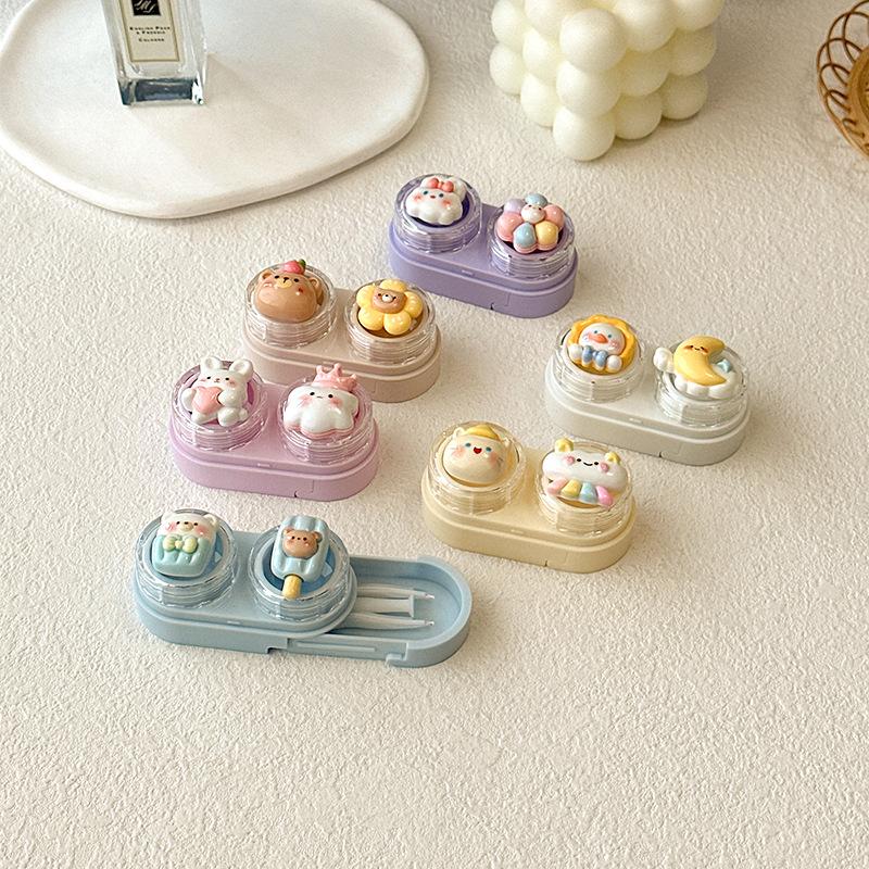 Cute Cartoon Colored Contact Lens Case Secondary image