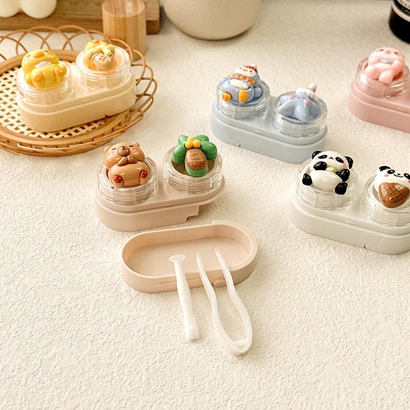 Cute Cartoon Colored Contact Lens Case - BEAUEYE (UK)