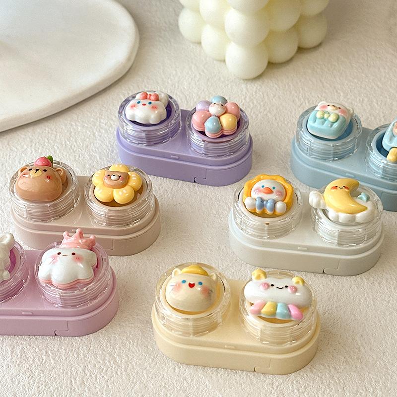 Cute Cartoon Colored Contact Lens Case - BEAUEYE (UK) Main image