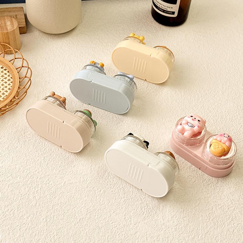 Cute Cartoon Colored Contact Lens Case Secondary image