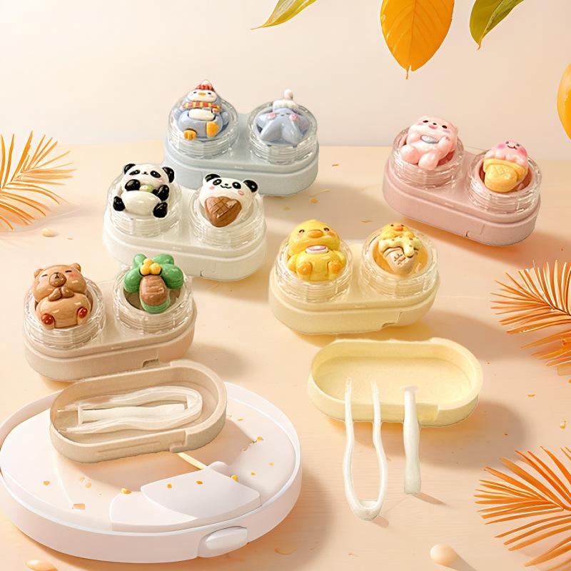 Cute Cartoon Colored Contact Lens Case - BEAUEYE (UK) Main image