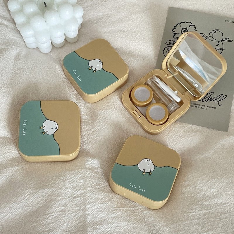 Cute Cartoon Design Colored Contact Lens Case - BEAUEYE (UK)