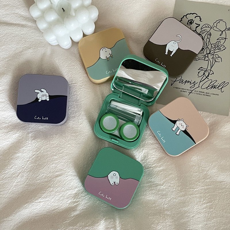 Cute Cartoon Design Colored Contact Lens Case - BEAUEYE (UK)