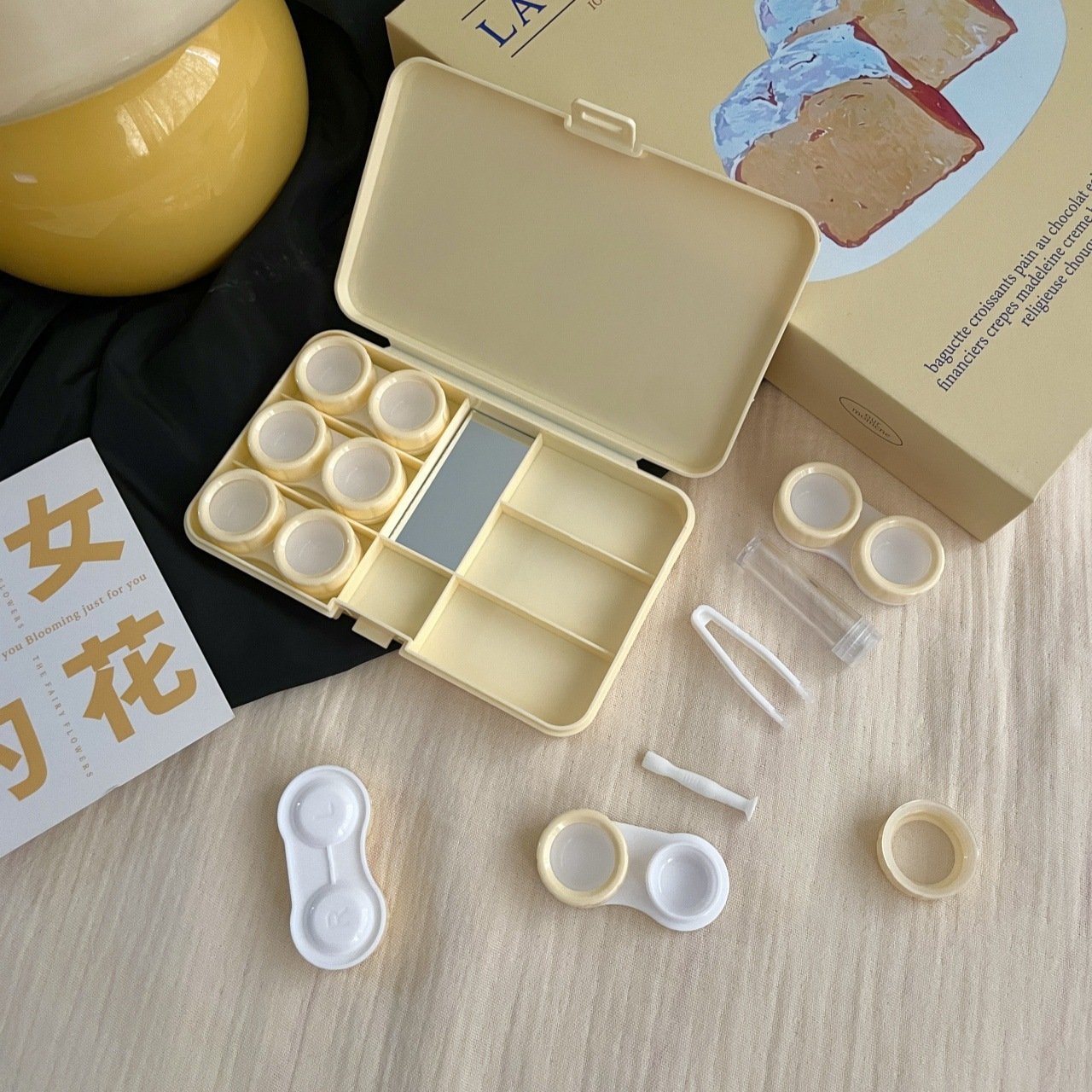 Cute Cat Colored Contact Lens Case - BEAUEYE (UK)