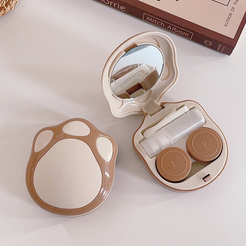 Cute Cat's Paw Colored Contact Lens Case - BEAUEYE (UK)