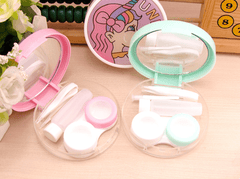 Cute Girl Multicolor Colored Contact Lens Case - BEAUEYE (UK)