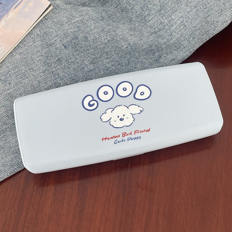 Cute Puppy Thickened Colored Contact Lens Case - BEAUEYE (UK)