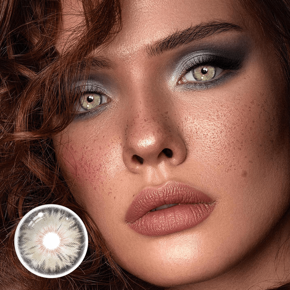 Cyrene Brown Coloured Contact Lenses Secondary image