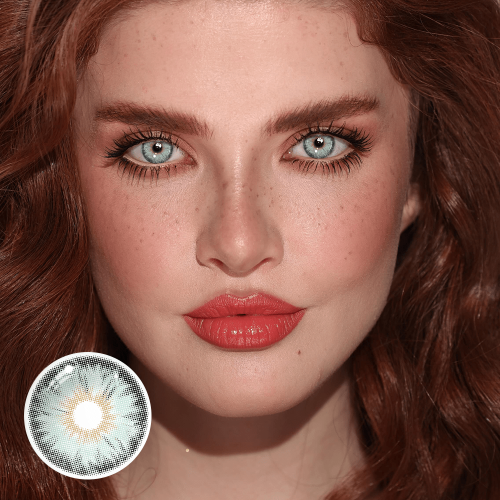 Cyrene Green Coloured Contact Lenses Secondary image