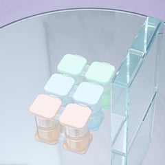 Portable flip cover Multicolor Colored Contact Lens Case