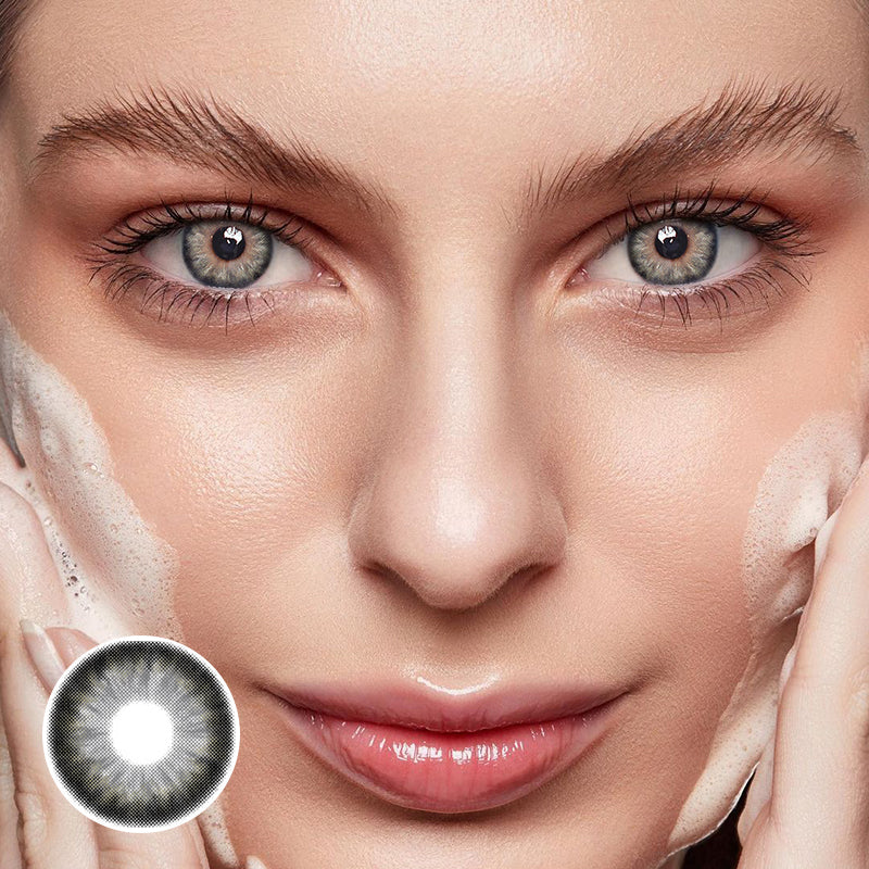Adriene Illusion Grey Coloured Contact Lenses Secondary image