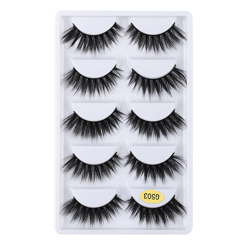 3D Cat Eye 10 Piece Mink Hair Eyelashes