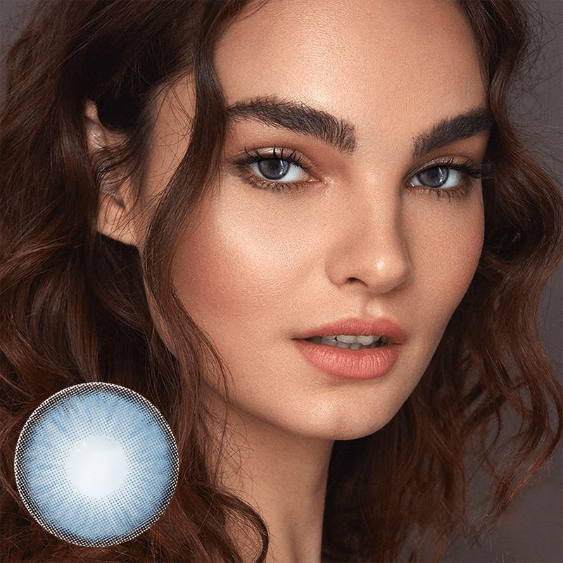 Dawn Blue Coloured Contact Lenses - BEAUEYE (UK) Main image