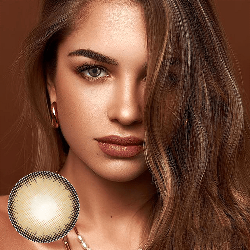 Dawn Brown Coloured Contact Lenses - BEAUEYE (UK) Main image