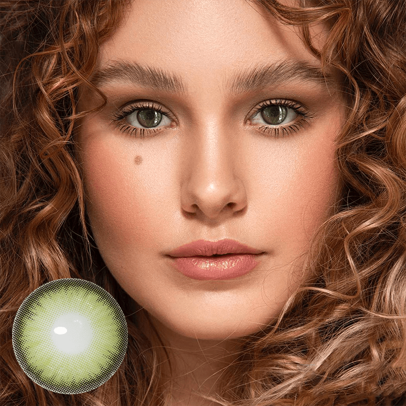 Dawn Green Coloured Contact Lenses Secondary image