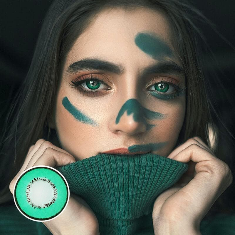 Cosplay Element Green Manson Colored Contact Lenses