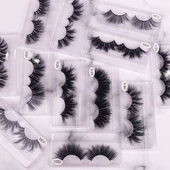 25mm Mink Eyelashes Thick Nude Hair Piece Mink Hair Eyelashes