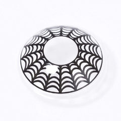 Halloween SpiderWeb White Colored Contact Lenses