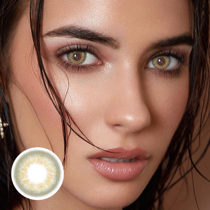 DNA Taylor Brown Hazel Prescription Coloured Contact Lenses - BEAUEYE (UK)