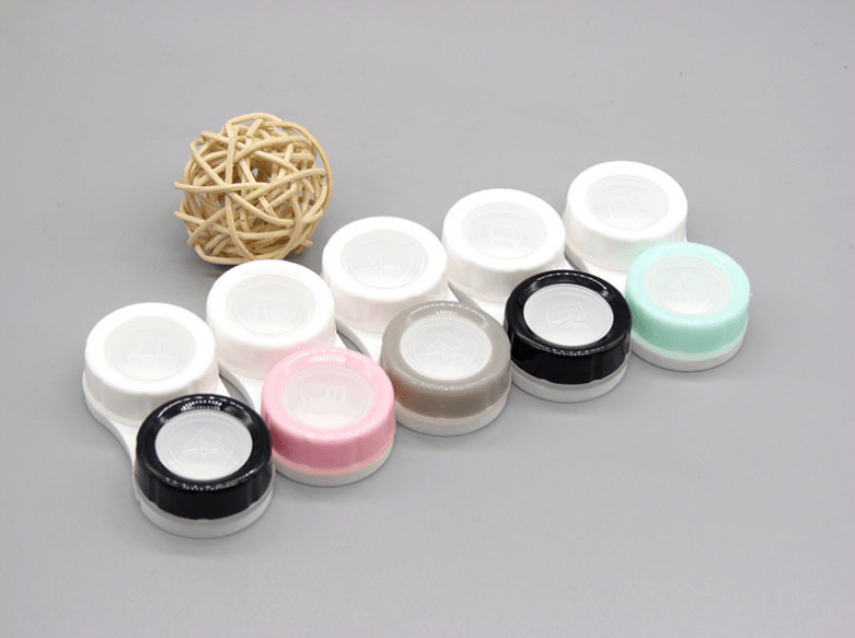 Double Color Transparent Multicolor Colored Contact Lens Case - BEAUEYE (UK) Main image