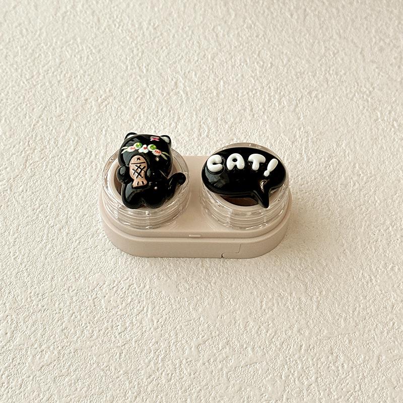 Drawing Cartoon Bear Colored Contact Lens Case - BEAUEYE (UK)