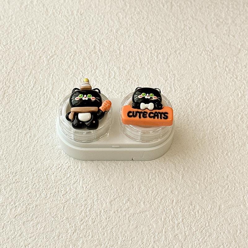Drawing Cartoon Bear Colored Contact Lens Case - BEAUEYE (UK)