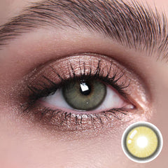 Vela Yellow Brown Prescription Colored Contact Lenses