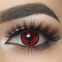 Cosplay Naruto Red Sasuke Sharingan Prescription Colored Contact Lenses